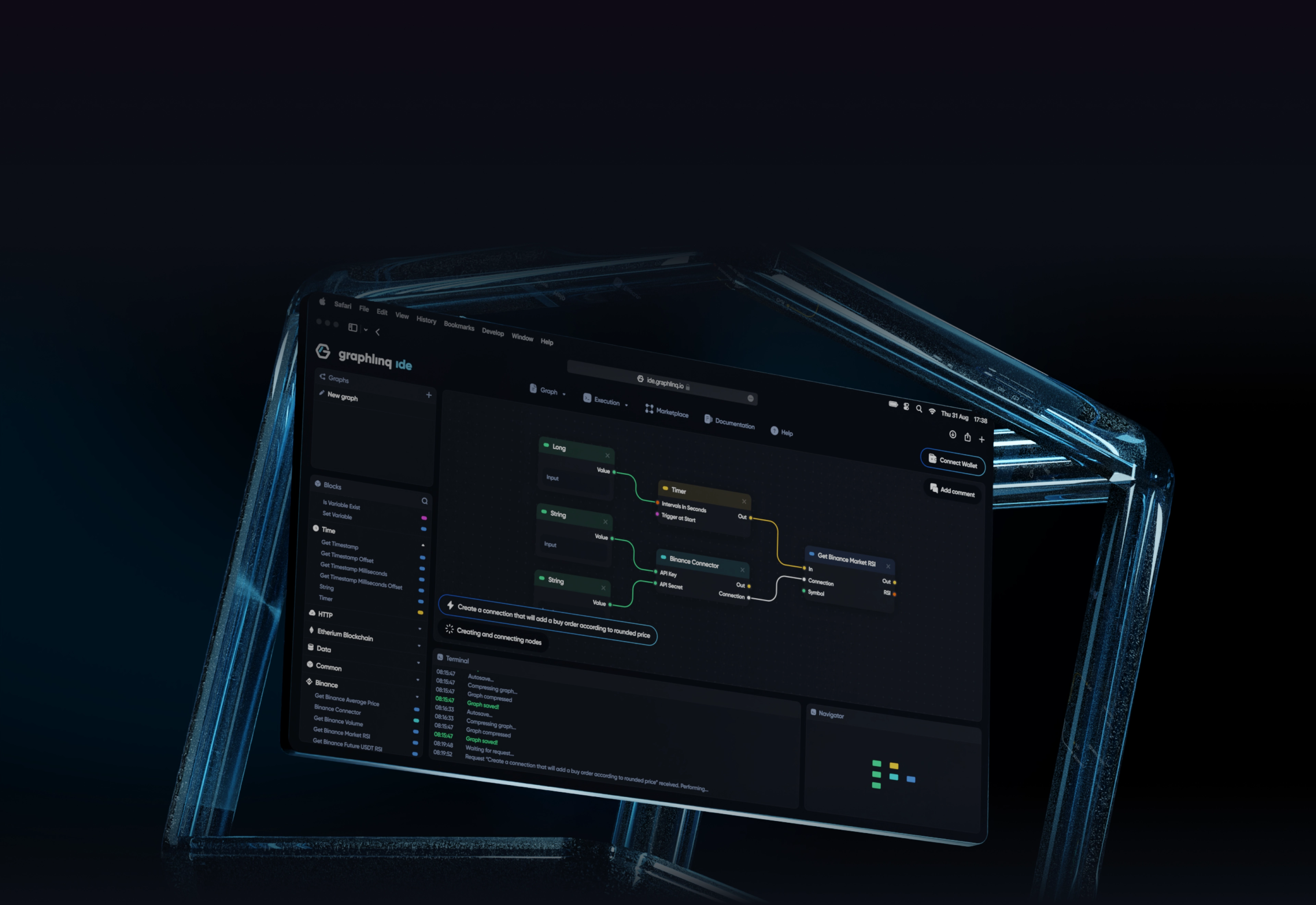 GraphLinq dApp management platform